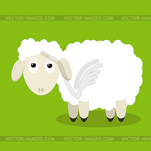 Funny sheep - vector image