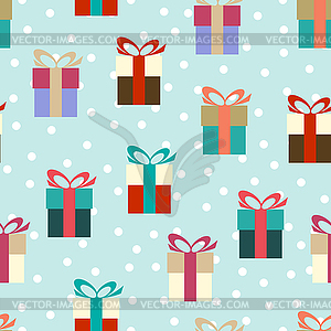 Flat colorful gifts - vector clipart