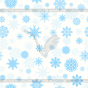 Pattern with snowflakes - vector clip art