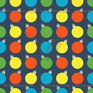 Pattern with colorful balls - vector image