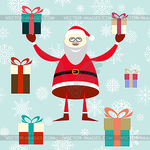 Smiling Santa Claus - vector image