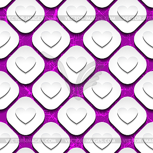 Hearts with shadow - vector clipart