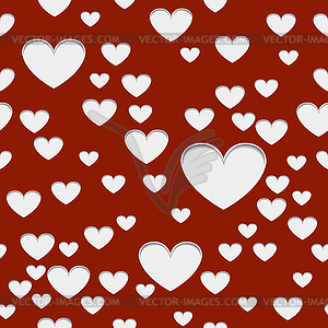 Hearts with shadow - vector clip art