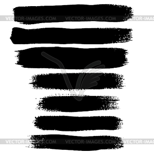 Черные чернила мазки - изображение в векторе