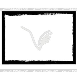 Черный гранж кадр - изображение в векторном формате