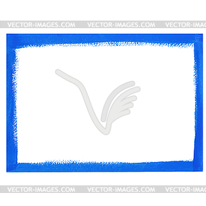 Синий гранж кадр - цветной векторный клипарт