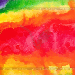 Rainbow watercolor hand-drawn baclground - vector clipart