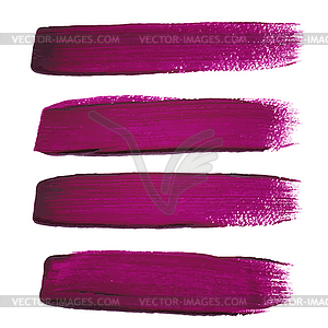 Violet ink brush strokes - vector EPS clipart