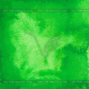 Green watercolor background - vector image