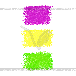 Mardi Gras pastel crayon spots - vector image