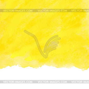 Yellow watercolor background - vector clipart