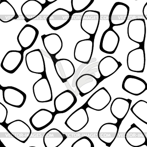 Eyeglasses seamless pattern - royalty-free vector image