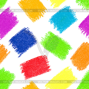 Seamless pattern background. Pastel crayon spots - vector clipart