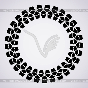 Design of tire print and copy-space - vector image