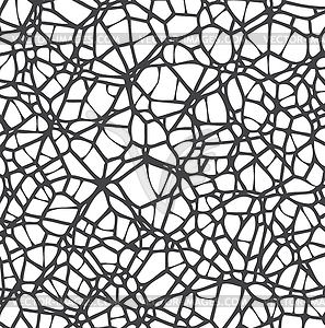 Abstract black and white complicated mosaic pattern - vector clip art