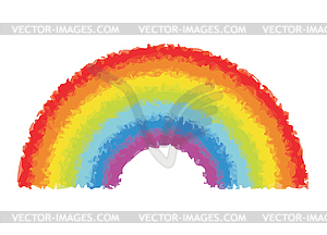 Watercolor rainbow - color vector clipart