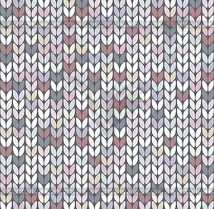 Abstract knit pattern - vector clip art