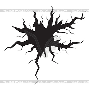 Crack background - vector clip art