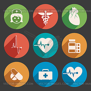 Set of medical icons - vector image