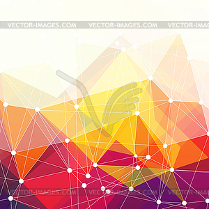 Абстрактный красочные треугольники дизайн, фон - изображение в векторном виде