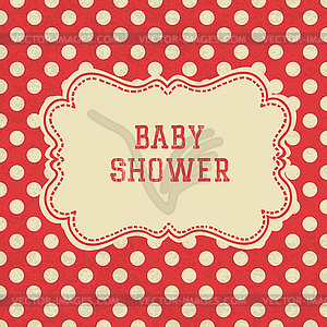 Baby Shower card.  - vector image