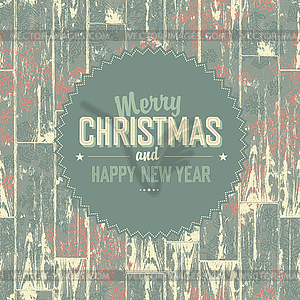 Merry Christmas retro card. , EPS10 - vector clipart / vector image