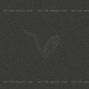 Floral dark seamless pattern - vector clipart