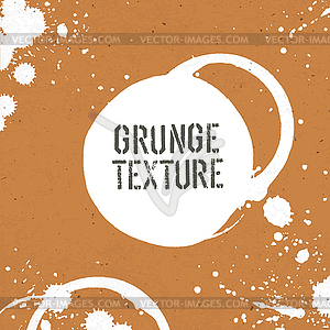 Grunge texture template with stains - vector clip art