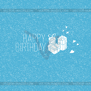 Happy Birthday Card - vector clipart