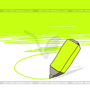 Highlighter concept with space for your text - vector image