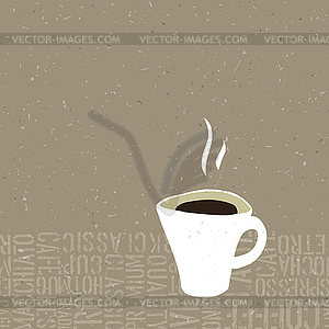 Coffee Cup Bubble Concept  - vector image