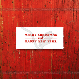 Merry Christmas Greeting Template Card - vector clipart