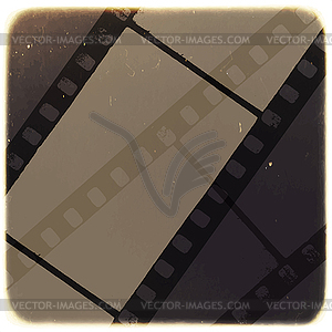 Old Filmstrip Abstract Background - color vector clipart