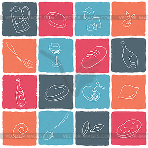 Restaurant icon collection. , EPS10 - vector clip art