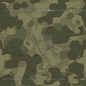 Military camouflage seamless pattern - vector clip art