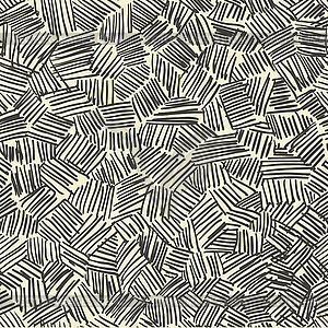 Hand-drawn abstract seamless pattern - vector clip art