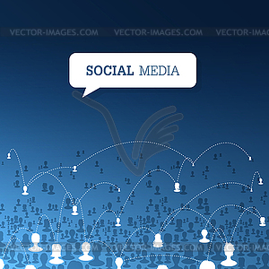 Social communications concept - vector clipart