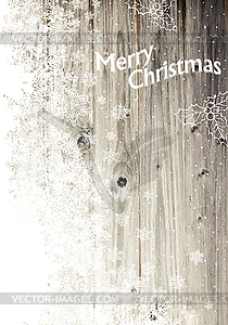 Vintage Merry Christmas Greeting Card. Vertical - vector EPS clipart