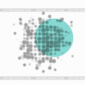 Science Abstract Background with Blurred Dots - vector image