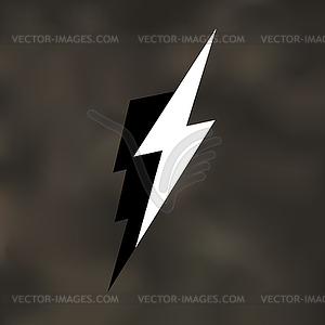 Lightning Bolt Icon - vector image