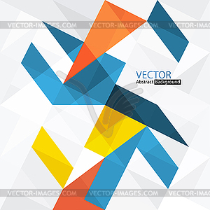 Abstract colorful background with triangles - vector image