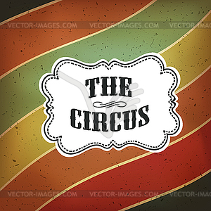 Circus Abstract Poster with Colored Lines, - vector image