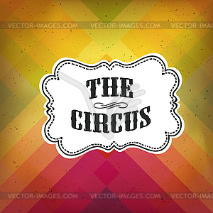 Circus Abstract Poster with Colored Rhombus - vector clip art