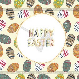 Easter Greeting Card - vector clipart