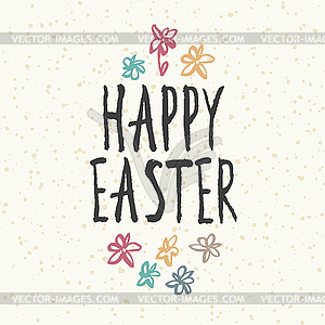 Easter greeting card. Easter design with abstract - vector clip art