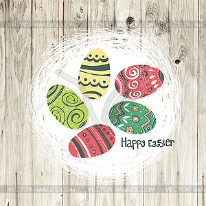 Happy Easter Greeting Card - vector image