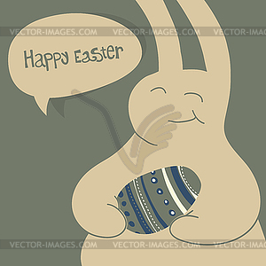 Easter rabbit - vector clip art