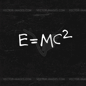 E = mc2 формула на доске текстуры - изображение в векторном виде