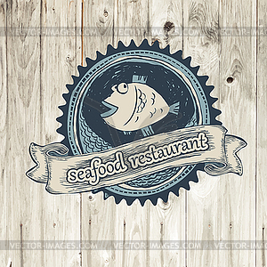 Seafood restaurant - vector image