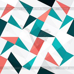 Бесшовные цвет треугольников абстрактный фон - векторное изображение EPS